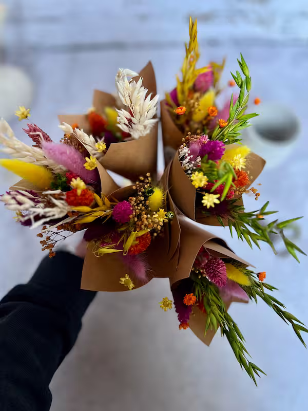 Minis bouquets fleurs séchées Roz'Art Créations